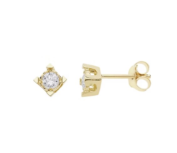 Earrings Comete Woman Momenti in Yellow Gold Diamante ORB 1006 G - ORB 1006 G